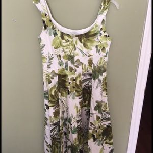 Green Floral Cocktail Dress